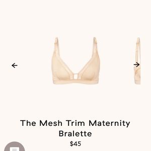 The Mesh Trim Maternity Bralette - LIVELY